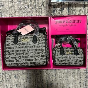 Juice couture mom and mini handbag set